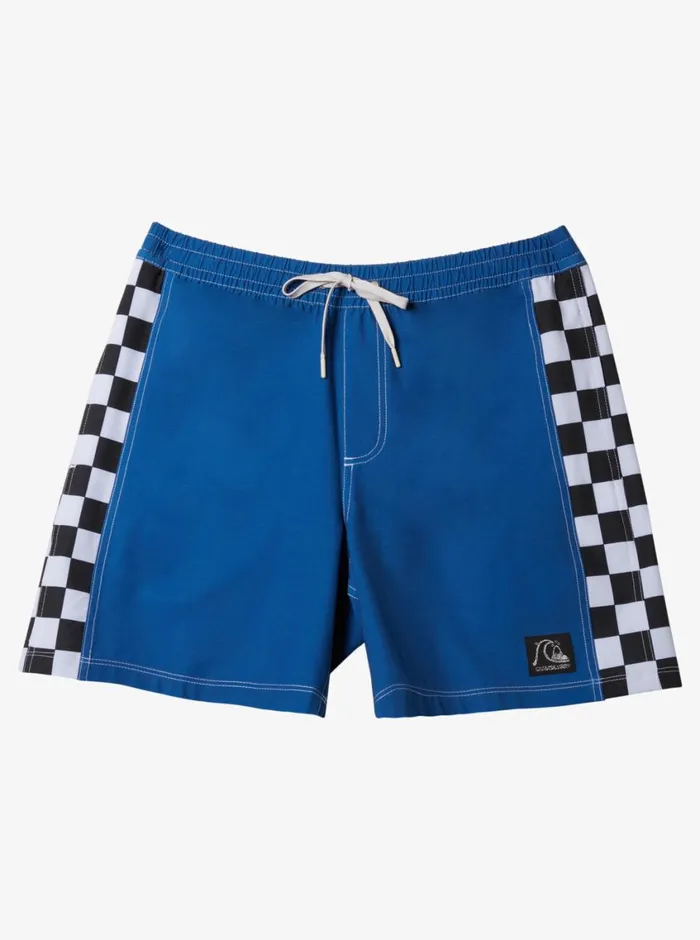 Quiksilver Original Arch Volley 17034 Elastic Waist Shorts Monaco Blue Mens Elastic Waist Quiksilver Original Arch Volley 17034 Elastic Waist Shorts Monaco Blue Mens Elastic Waist