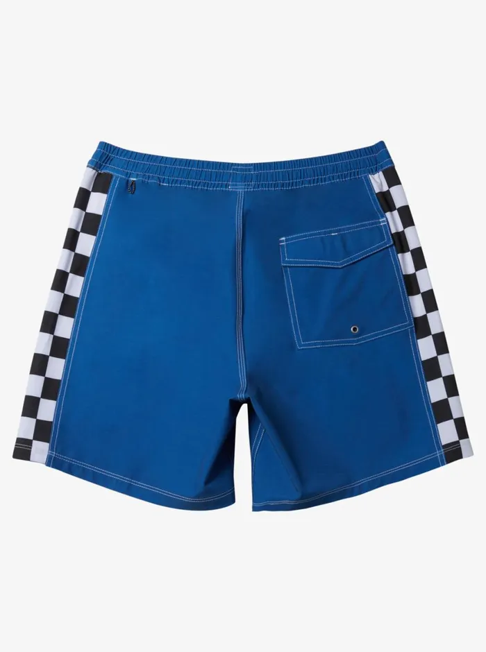 Quiksilver Original Arch Volley 17034 Elastic Waist Shorts Monaco Blue Mens Elastic Waist Quiksilver Original Arch Volley 17034 Elastic Waist Shorts Monaco Blue Mens Elastic Waist