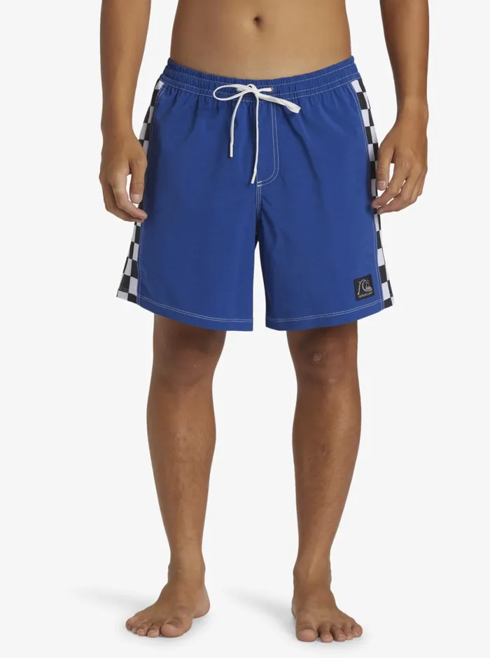 Quiksilver Original Arch Volley 17034 Elastic Waist Shorts Monaco Blue Mens Elastic Waist Quiksilver Original Arch Volley 17034 Elastic Waist Shorts Monaco Blue Mens Elastic Waist