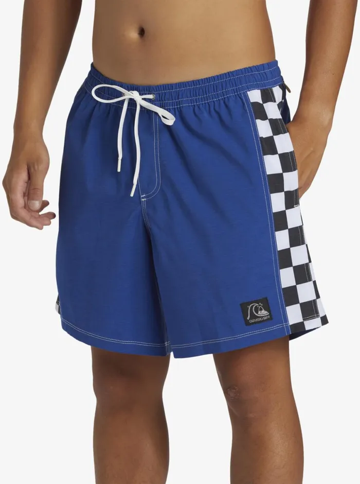 Quiksilver Original Arch Volley 17034 Elastic Waist Shorts Monaco Blue Mens Elastic Waist Quiksilver Original Arch Volley 17034 Elastic Waist Shorts Monaco Blue Mens Elastic Waist