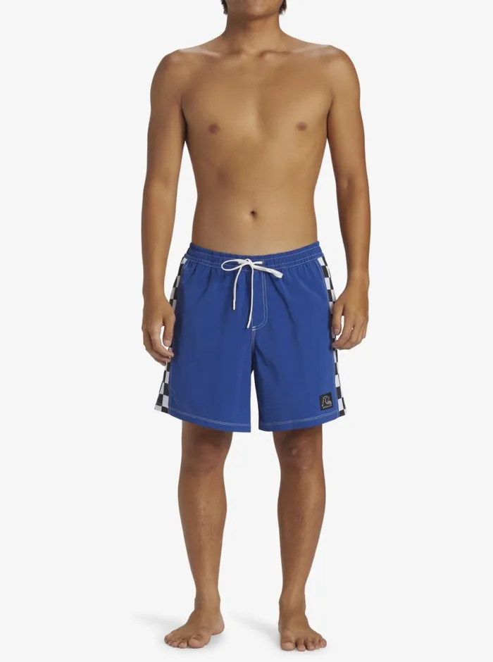 Quiksilver Original Arch Volley 17034 Elastic Waist Shorts Monaco Blue Mens Elastic Waist Quiksilver Original Arch Volley 17034 Elastic Waist Shorts Monaco Blue Mens Elastic Waist