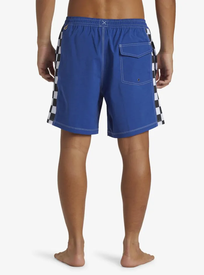 Quiksilver Original Arch Volley 17034 Elastic Waist Shorts Monaco Blue Mens Elastic Waist Quiksilver Original Arch Volley 17034 Elastic Waist Shorts Monaco Blue Mens Elastic Waist