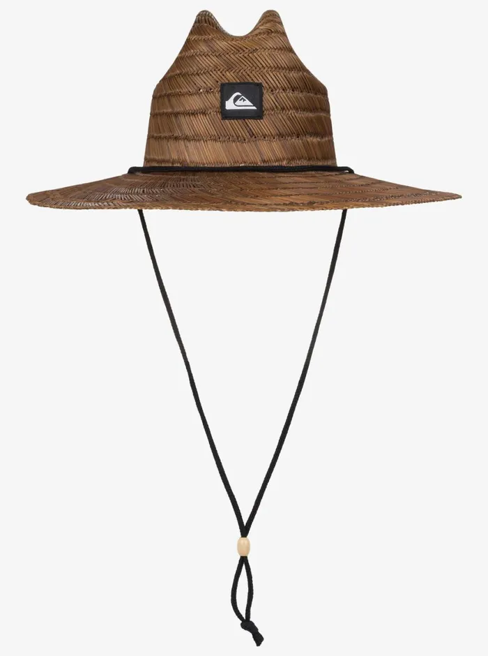 Quiksilver Pierside Straw Lifeguard Hat Dark Brown Mens Hats