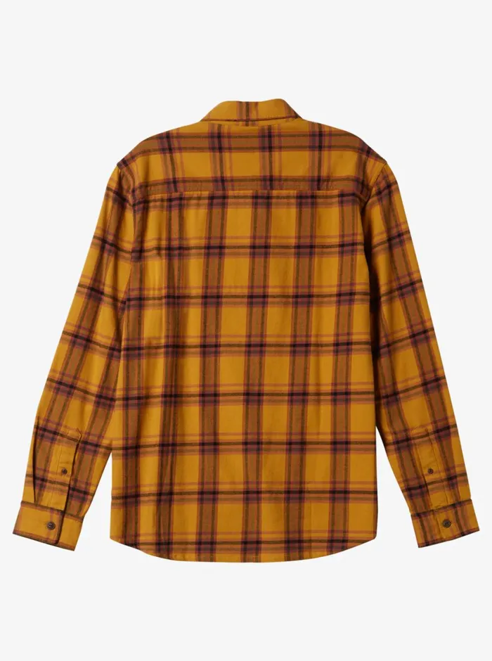 Quiksilver Sanders Long Sleeve Top Mustard Sanders Flannel Mens Shirts and Polos Quiksilver Sanders Long Sleeve Top Mustard Sanders Flannel Mens Shirts and Polos