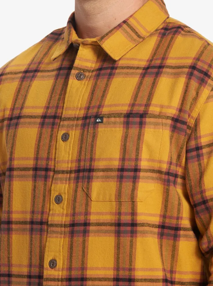 Quiksilver Sanders Long Sleeve Top Mustard Sanders Flannel Mens Shirts and Polos Quiksilver Sanders Long Sleeve Top Mustard Sanders Flannel Mens Shirts and Polos