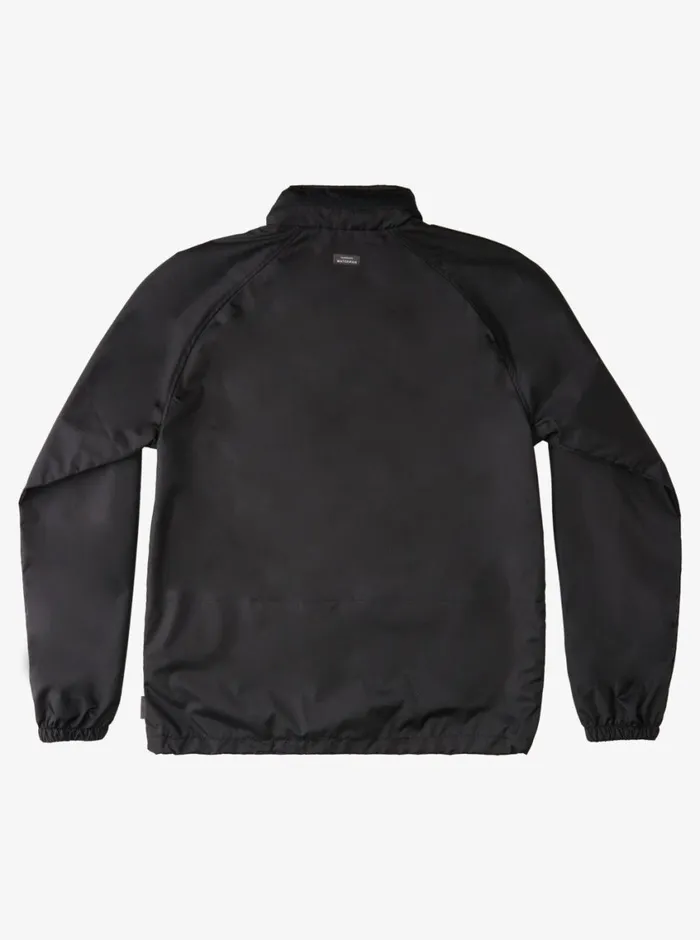Quiksilver Shell Shock WaterResistant Lightweight Mini Ripstop Windbreaker Black MensWaterman Jackets and Sweatshirts