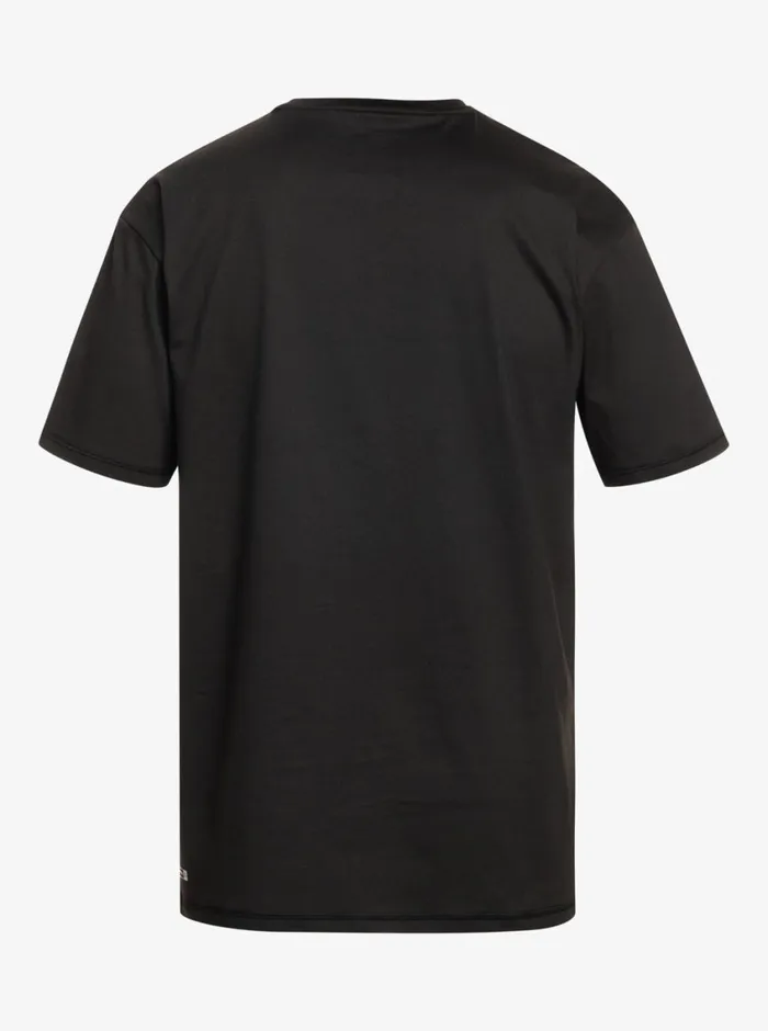 Quiksilver Solid Streak Short Sleeve UPF 50 Surf Tee Black Mens Rashguards Quiksilver Solid Streak Short Sleeve UPF 50 Surf Tee Black Mens Rashguards