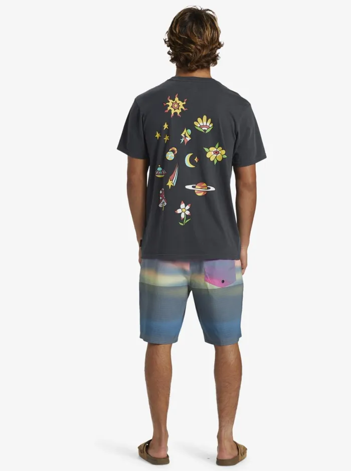 Quiksilver Spaceman TShirt Tarmac Mens Tees Quiksilver Spaceman TShirt Tarmac Mens Tees