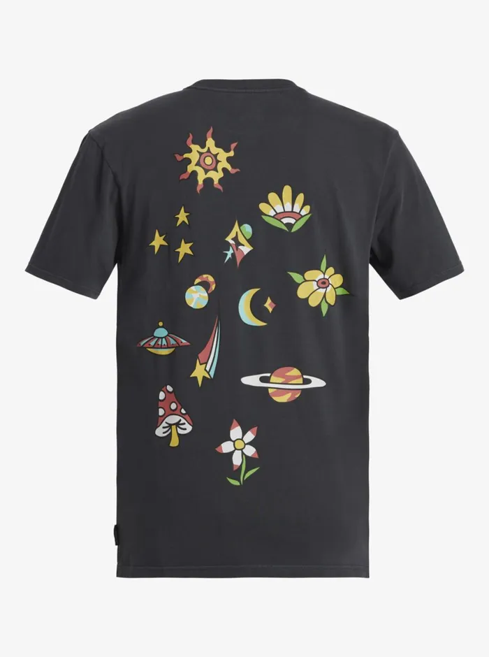 Quiksilver Spaceman TShirt Tarmac Mens Tees Quiksilver Spaceman TShirt Tarmac Mens Tees
