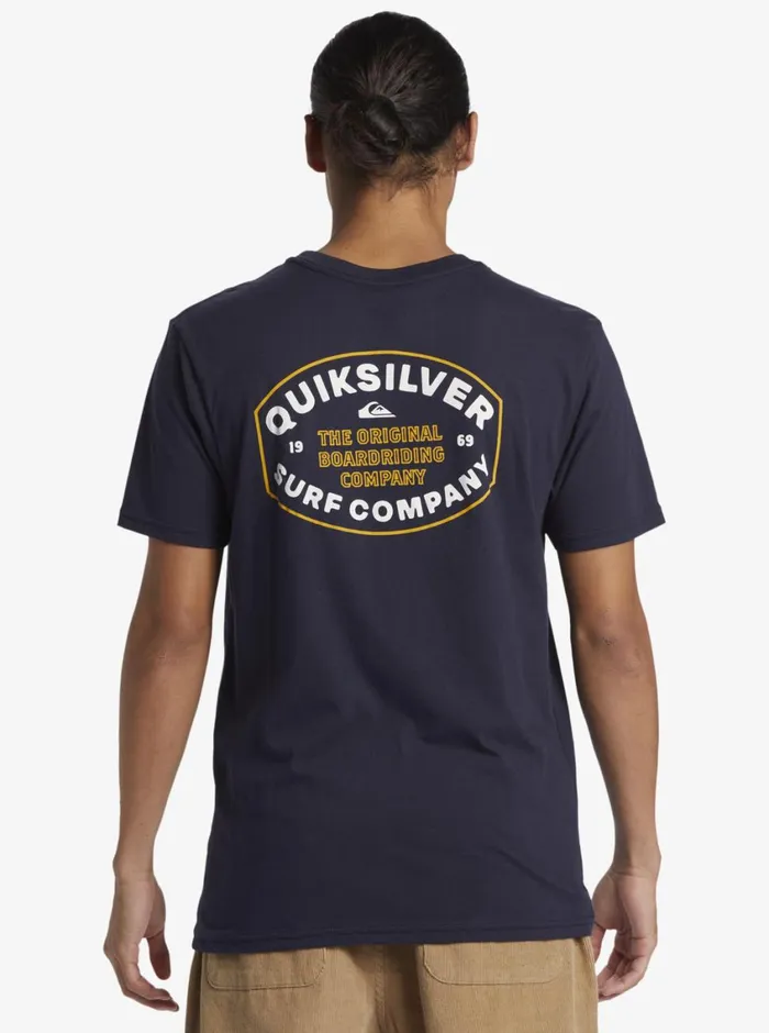 Quiksilver Stay In Bounds TShirt Navy Blazer Mens Tees Quiksilver Stay In Bounds TShirt Navy Blazer Mens Tees