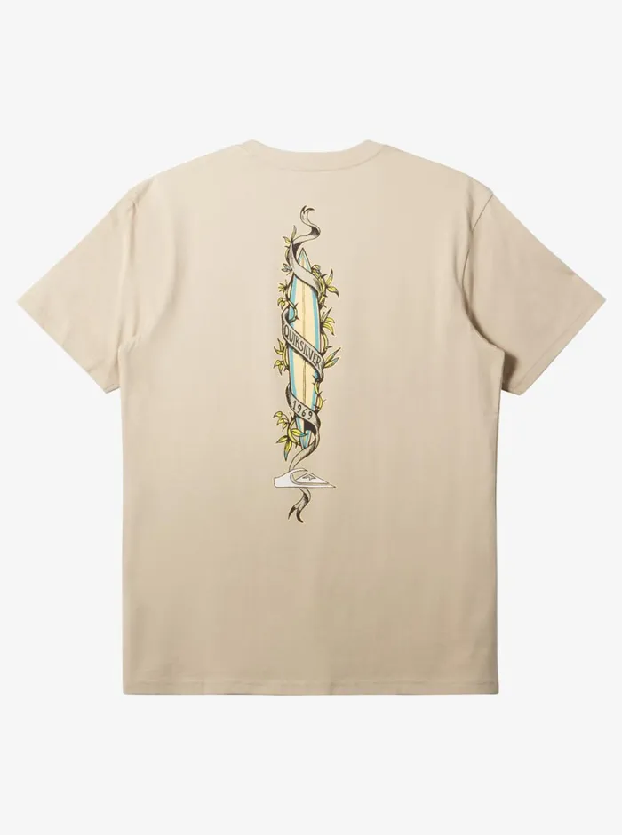 Quiksilver Step Up TShirt Plaza Taupe Mens Tees Quiksilver Step Up TShirt Plaza Taupe Mens Tees