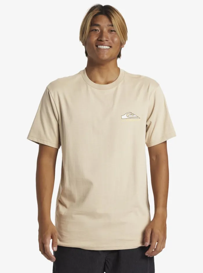 Quiksilver Step Up TShirt Plaza Taupe Mens Tees Quiksilver Step Up TShirt Plaza Taupe Mens Tees