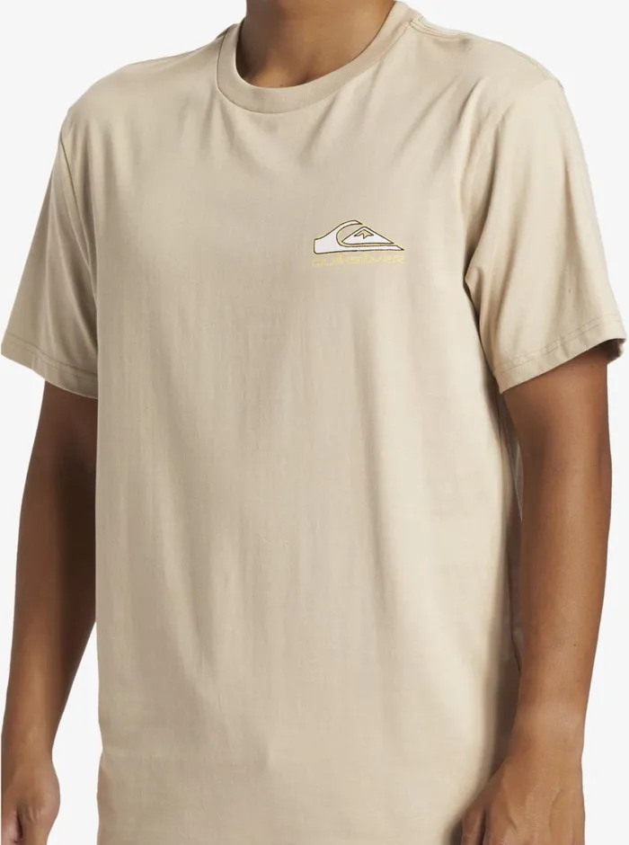 Quiksilver Step Up TShirt Plaza Taupe Mens Tees Quiksilver Step Up TShirt Plaza Taupe Mens Tees