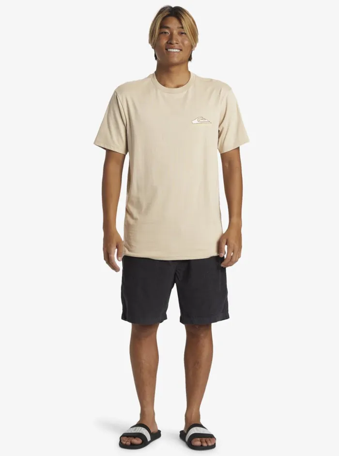 Quiksilver Step Up TShirt Plaza Taupe Mens Tees Quiksilver Step Up TShirt Plaza Taupe Mens Tees