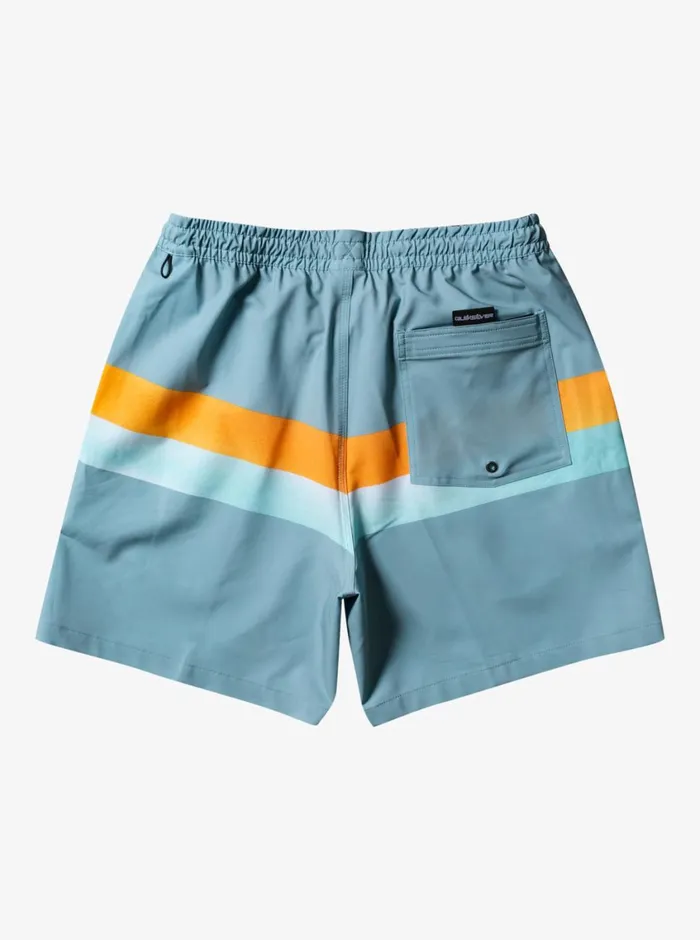 Quiksilver Surfsilk AirBrush 17034 Volleys For Cameo Blue Mens Elastic Waist Quiksilver Surfsilk AirBrush 17034 Volleys For Cameo Blue Mens Elastic Waist
