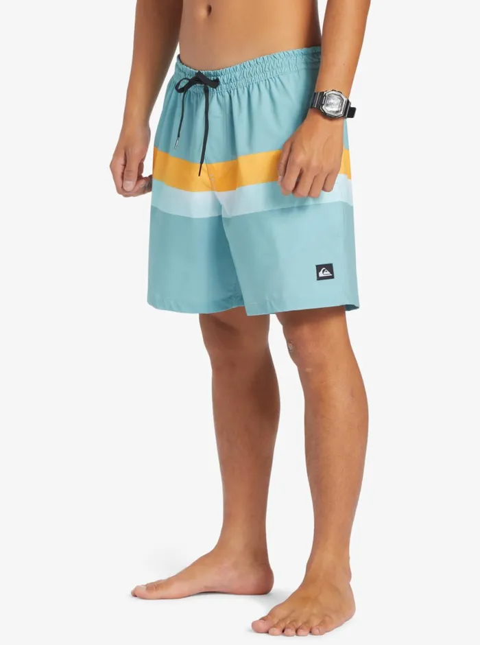 Quiksilver Surfsilk AirBrush 17034 Volleys For Cameo Blue Mens Elastic Waist Quiksilver Surfsilk AirBrush 17034 Volleys For Cameo Blue Mens Elastic Waist