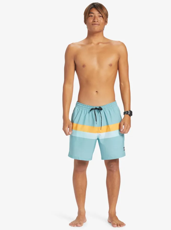 Quiksilver Surfsilk AirBrush 17034 Volleys For Cameo Blue Mens Elastic Waist Quiksilver Surfsilk AirBrush 17034 Volleys For Cameo Blue Mens Elastic Waist