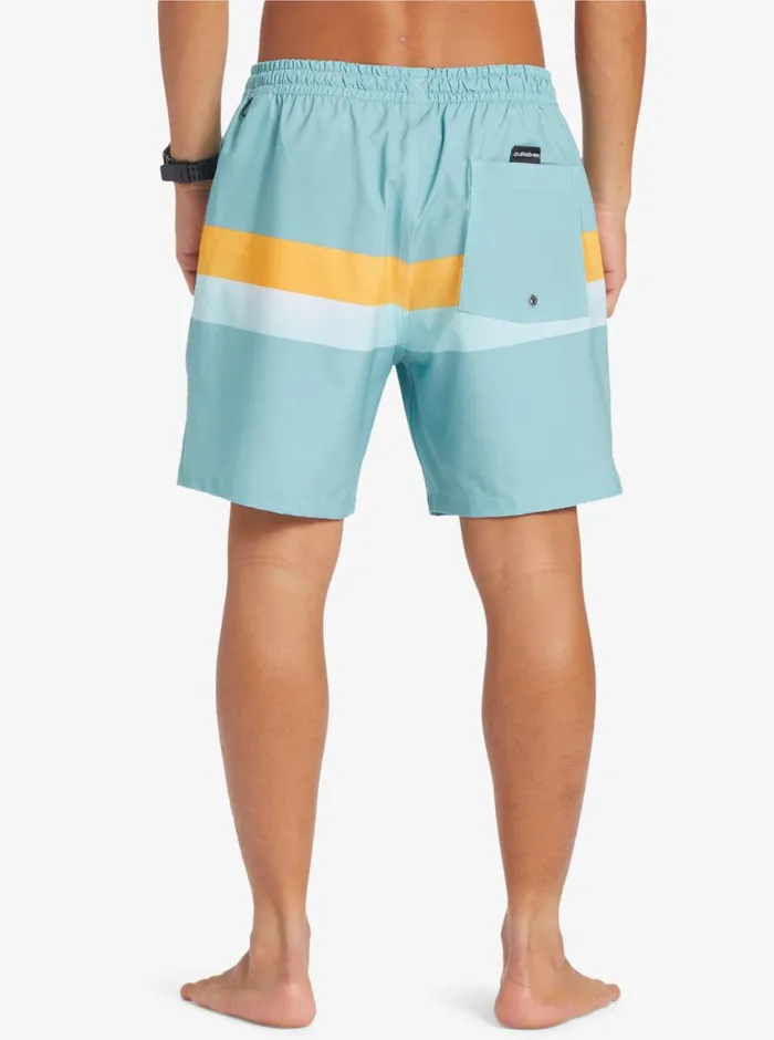 Quiksilver Surfsilk AirBrush 17034 Volleys For Cameo Blue Mens Elastic Waist Quiksilver Surfsilk AirBrush 17034 Volleys For Cameo Blue Mens Elastic Waist