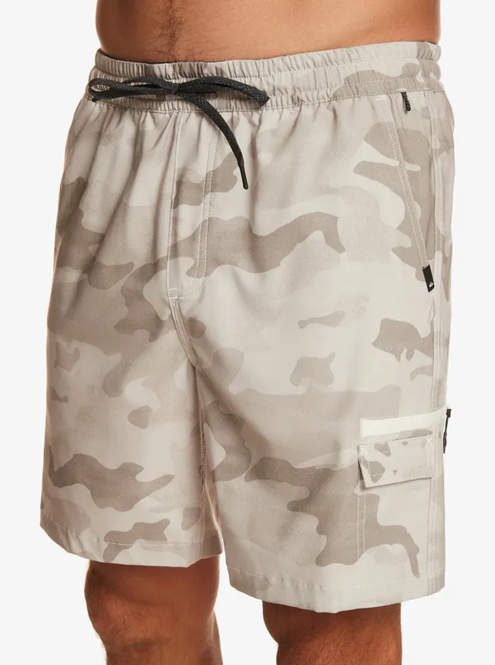 Quiksilver Taxer Cargo 18034 Amphibian Boardshorts Birch Mens Shorts and Amphibians
