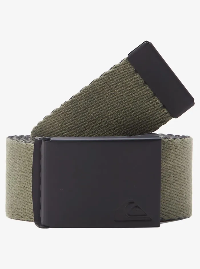 Quiksilver The Jam Webbing Belt Black Mens Belts Quiksilver The Jam Webbing Belt Black Mens Belts