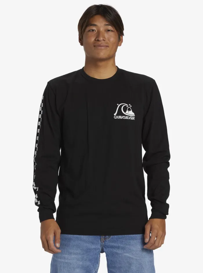 Quiksilver The Original Long Sleeve TShirt Black Mens Tees