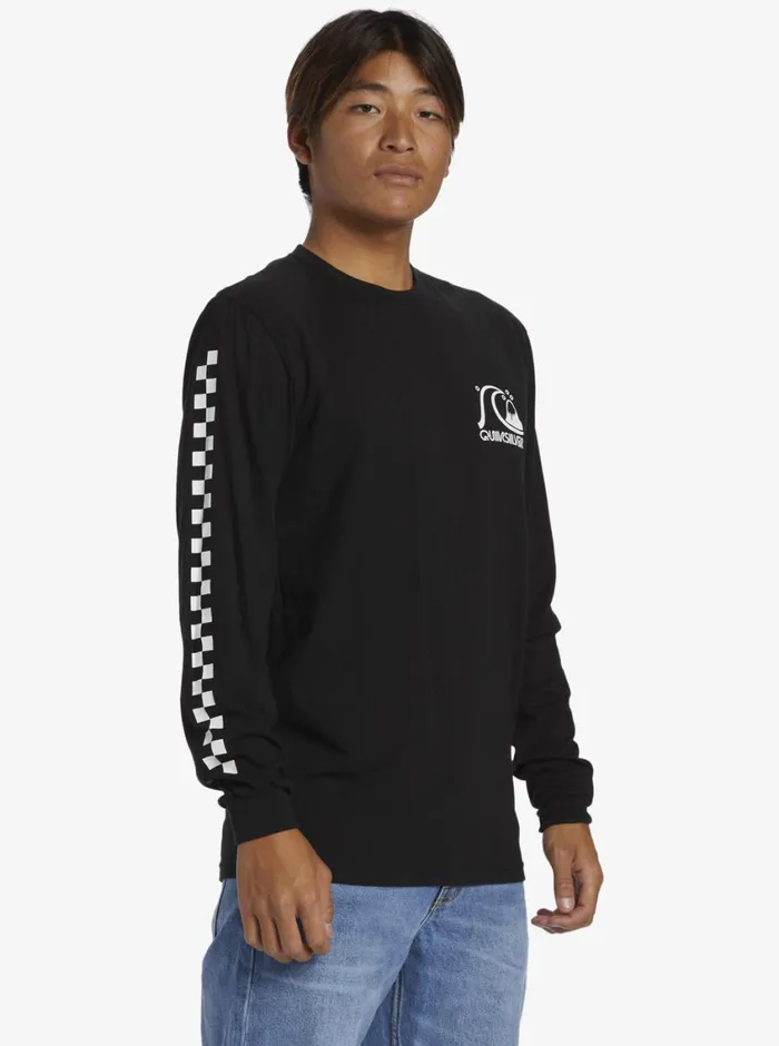 Quiksilver The Original Long Sleeve TShirt Black Mens Tees
