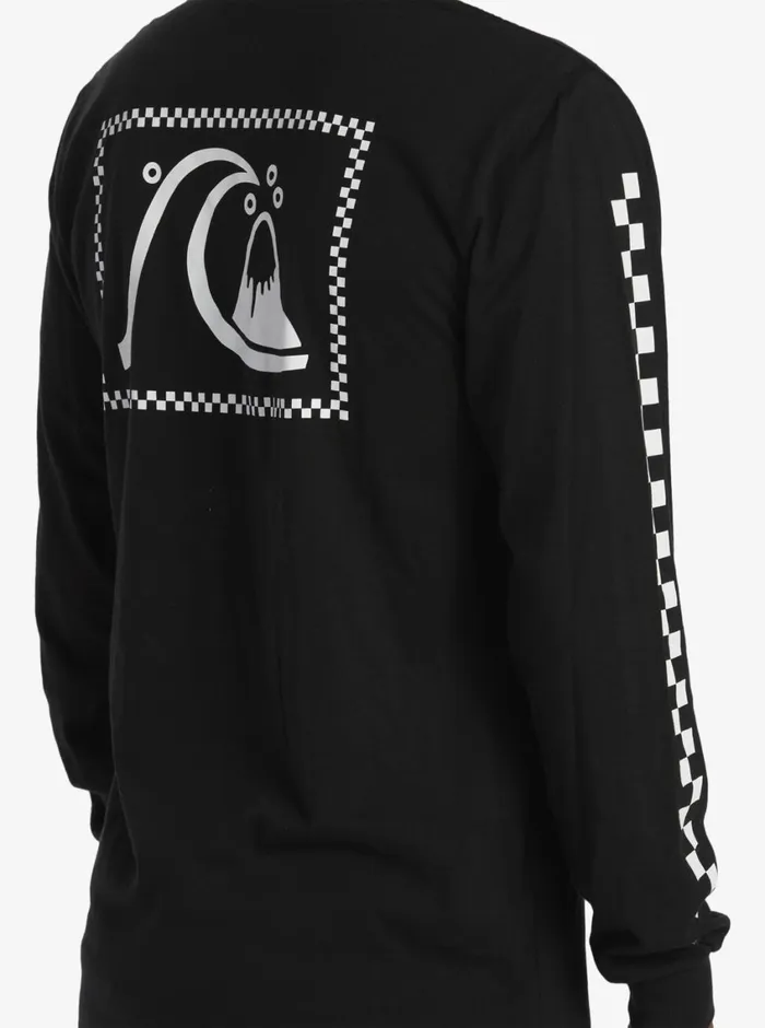 Quiksilver The Original Long Sleeve TShirt Black Mens Tees