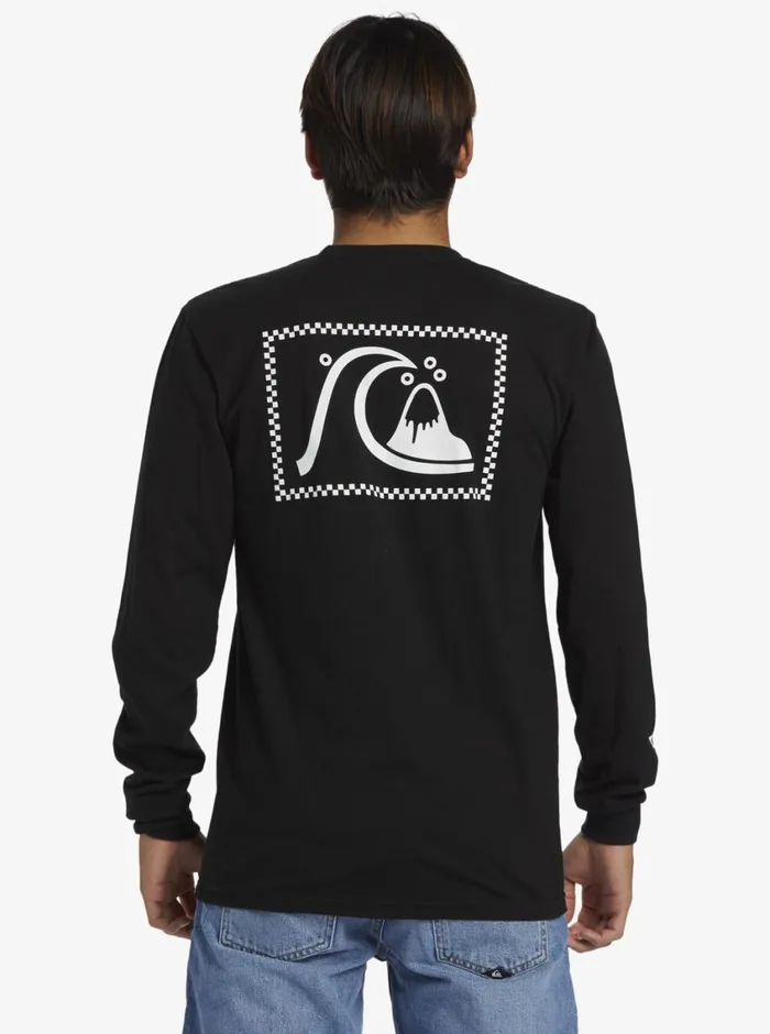 Quiksilver The Original Long Sleeve TShirt Black Mens Tees