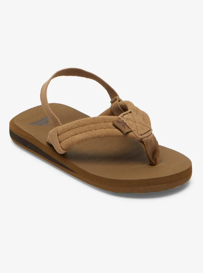 Quiksilver Toddler039s Carver Suede Core Sandals Tan 1 Boys Sandals