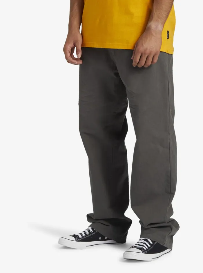 Quiksilver Wilde Chino Pants Iron Gate Mens Pants Quiksilver Wilde Chino Pants Iron Gate Mens Pants