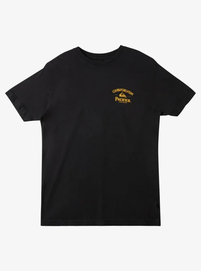 Quiksilver X Pacifico Straight Shooter TShirt Tarmac Mens Tees