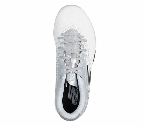 Razor 15 Jr Youth TF White Silver Kids SKECHERS Big Kids UK Sizes 36