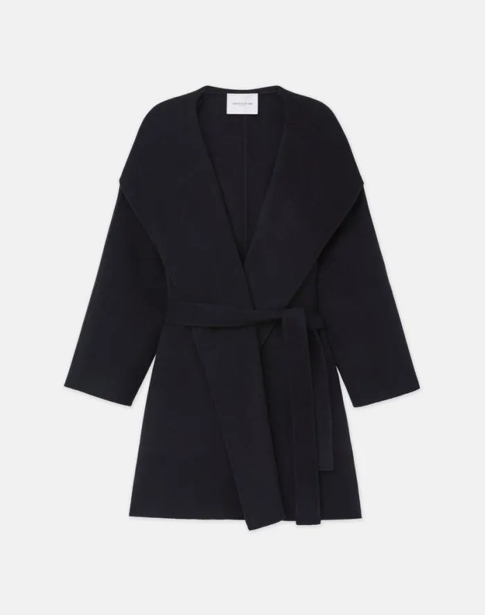 Ready To Wear Cashmere Double Face Belted Coat Black Lafayette 148 New York Jackets and Blazers Ready To Wear Cashmere Double Face Belted Coat Black Lafayette 148 New York Jackets and Blazers