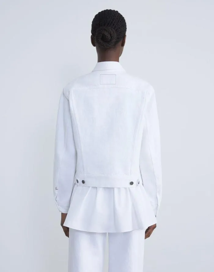 Ready To Wear L148 Denim Jacket White Lafayette 148 New York Jackets and Blazers