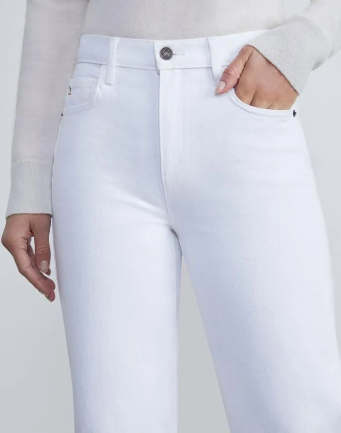 Ready To Wear L148 Denim Wyckoff Wideleg Jean White Lafayette 148 New York Pants and Shorts