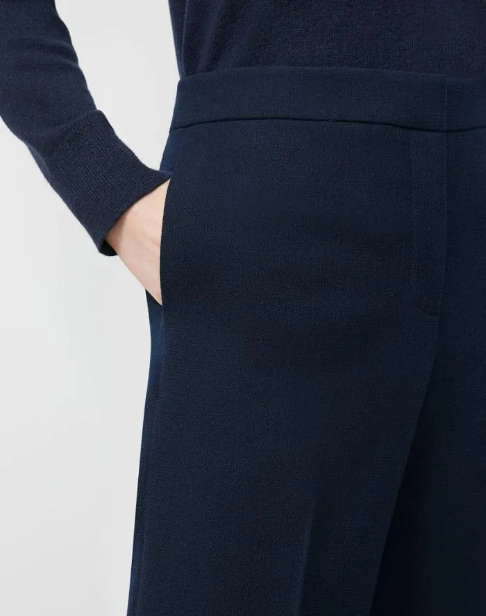 Ready To Wear Responsible Wool Nouveau Crepe Dalton Pant Black Lafayette 148 New York Pants and Shorts