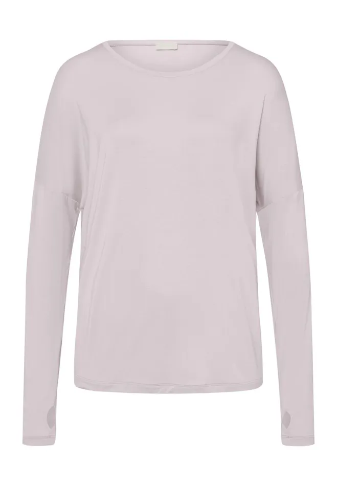 Relaxed Round Neck Top Lilac Marble Women HANRO Activewear