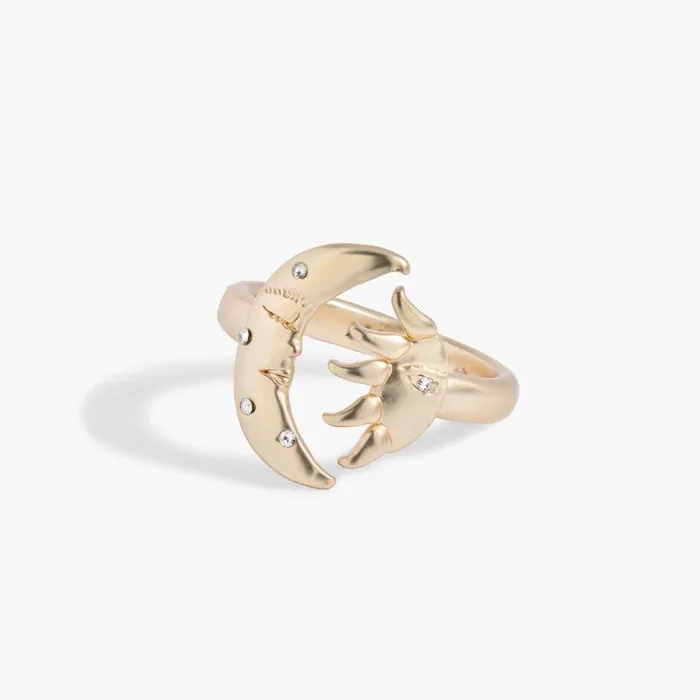 Rings Women Alex And Ani Moon And Sun Wrap Ring Antique Gold