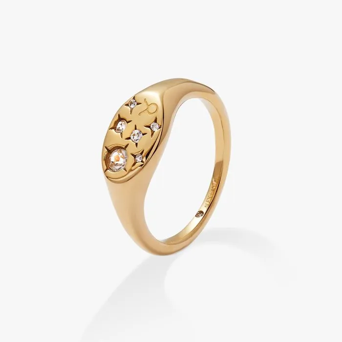 Rings Women Alex And Ani Taurus Zodiac Ring Stainless Steel Gold
