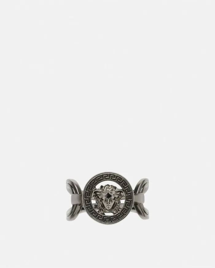 Rings WomenMen Versace Medusa 03995 Ring Silver