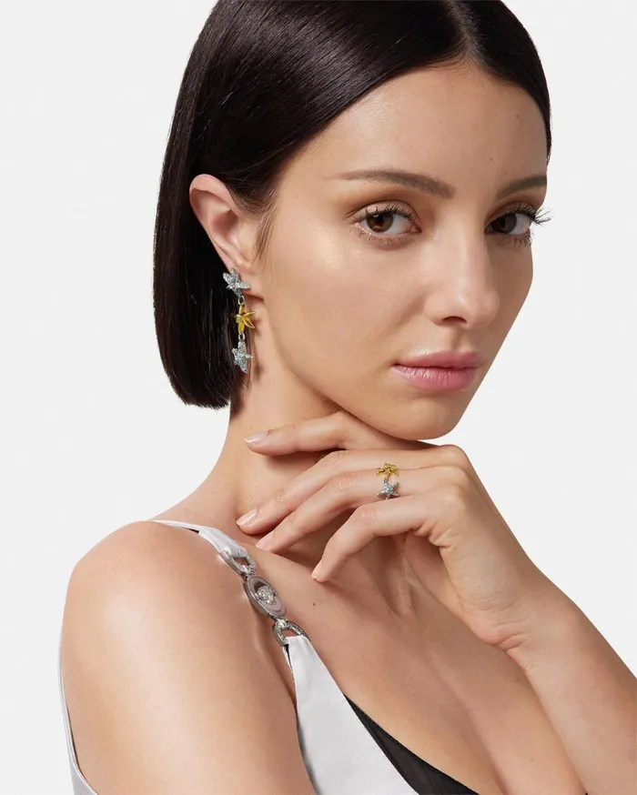 Rings Women Versace Barocco Sea Ring Silvergold