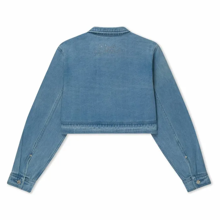 Ripndip Hyaena Cropped Denim Jacket Medium Wash Jackets