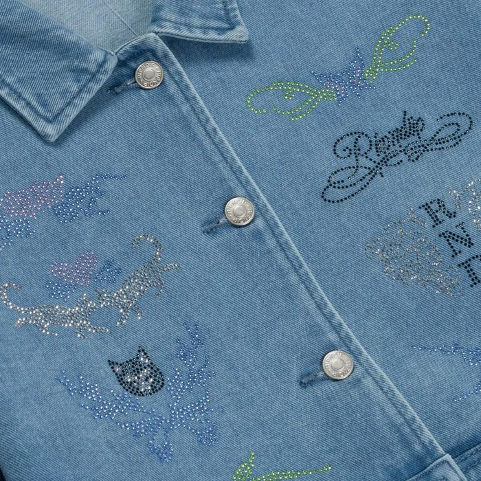 Ripndip Hyaena Cropped Denim Jacket Medium Wash Jackets