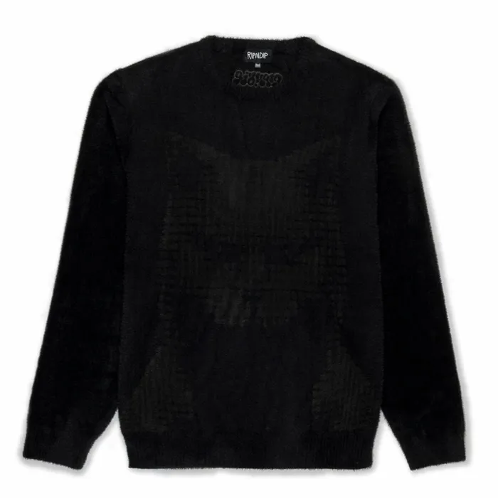 Ripndip Internal Mohair Sweater Black Knits Sweaters