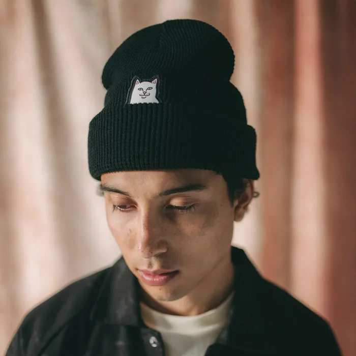 Ripndip Lord Nermal Beanie Black Beanies Ripndip Lord Nermal Beanie Black Beanies