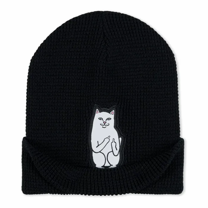 Ripndip Lord Nermal Beanie Black Beanies Ripndip Lord Nermal Beanie Black Beanies