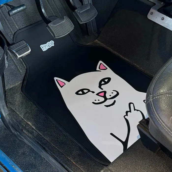 Ripndip Lord Nermal Car Floor Mats Black Car Accessories Ripndip Lord Nermal Car Floor Mats Black Car Accessories