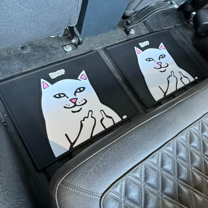 Ripndip Lord Nermal Car Floor Mats Black Car Accessories Ripndip Lord Nermal Car Floor Mats Black Car Accessories