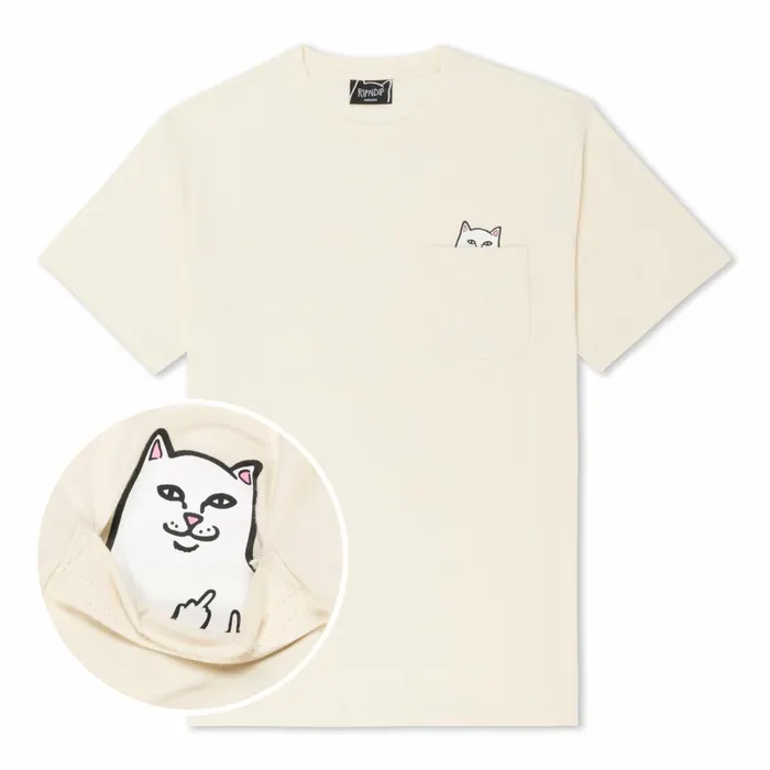 Ripndip Lord Nermal Pocket Tee Natural Lord Nermal Tees