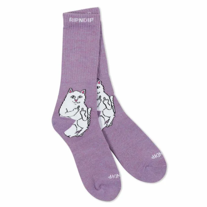 Ripndip Lord Nermal Socks Lilac Heather Shop Socks Ripndip Lord Nermal Socks Lilac Heather Shop Socks